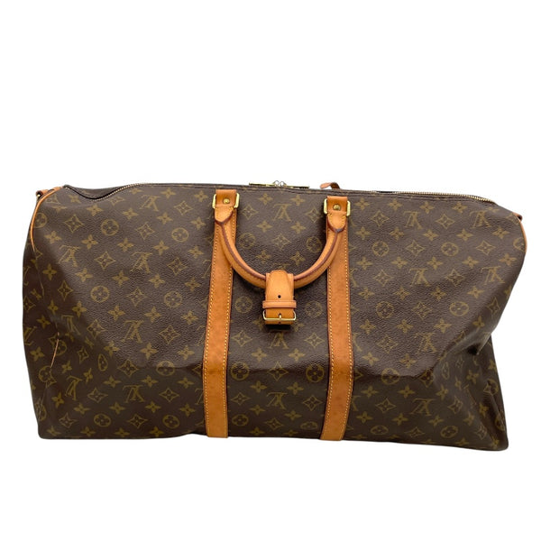 ルイ・ヴィトン LOUIS VUITTON キーポル・バンドリエール55 M41414 ブラウン モノグラム・キャンバス メンズ ボストンバッグ