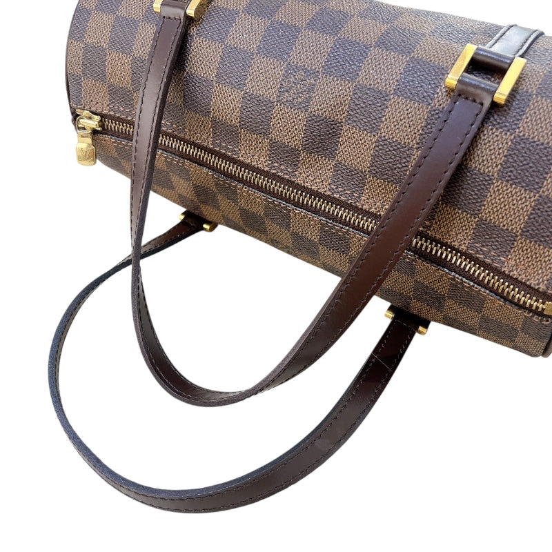 ルイ・ヴィトン LOUIS VUITTON パピヨンPM N51304 エベヌ　ゴールド金具 ダミエ レディース ハンドバッグ