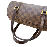 ルイ・ヴィトン LOUIS VUITTON パピヨンPM N51304 エベヌ　ゴールド金具 ダミエ レディース ハンドバッグ