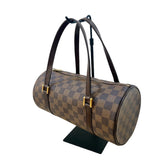 ルイ・ヴィトン LOUIS VUITTON パピヨンPM N51304 エベヌ　ゴールド金具 ダミエ レディース ハンドバッグ