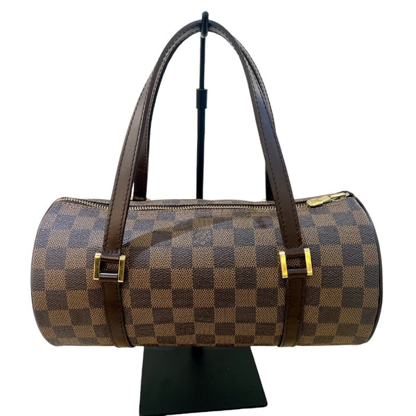 ルイ・ヴィトン LOUIS VUITTON パピヨンPM N51304 エベヌ　ゴールド金具 ダミエ レディース ハンドバッグ