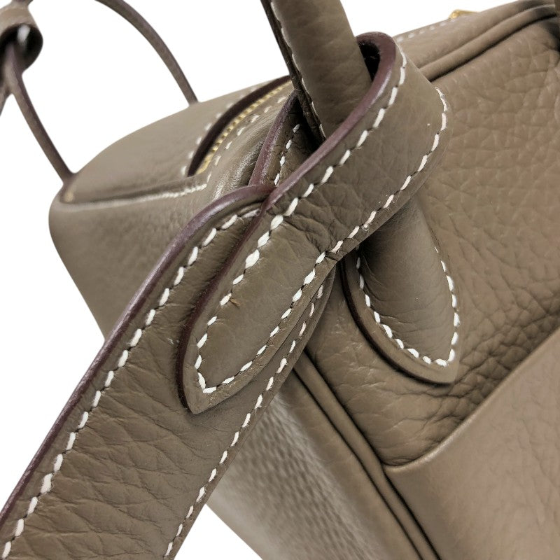 エルメス HERMES リンディミニ W刻印　(2024年製) エトゥープ ゴールド金具 トリヨンクレマンス レディース ショルダーバッグ