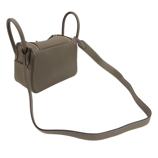 エルメス HERMES リンディミニ W刻印　(2024年製) エトゥープ ゴールド金具 トリヨンクレマンス レディース ショルダーバッグ