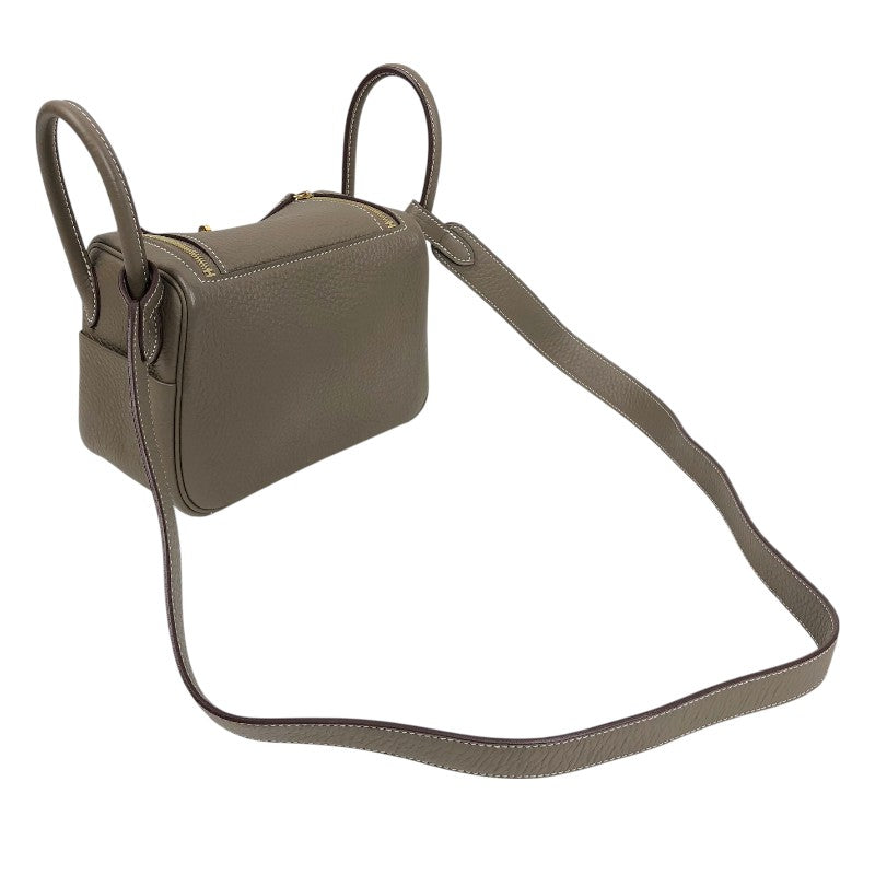 エルメス HERMES リンディミニ W刻印　(2024年製) エトゥープ ゴールド金具 トリヨンクレマンス レディース ショルダーバッグ