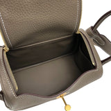 エルメス HERMES リンディミニ W刻印　(2024年製) エトゥープ ゴールド金具 トリヨンクレマンス レディース ショルダーバッグ