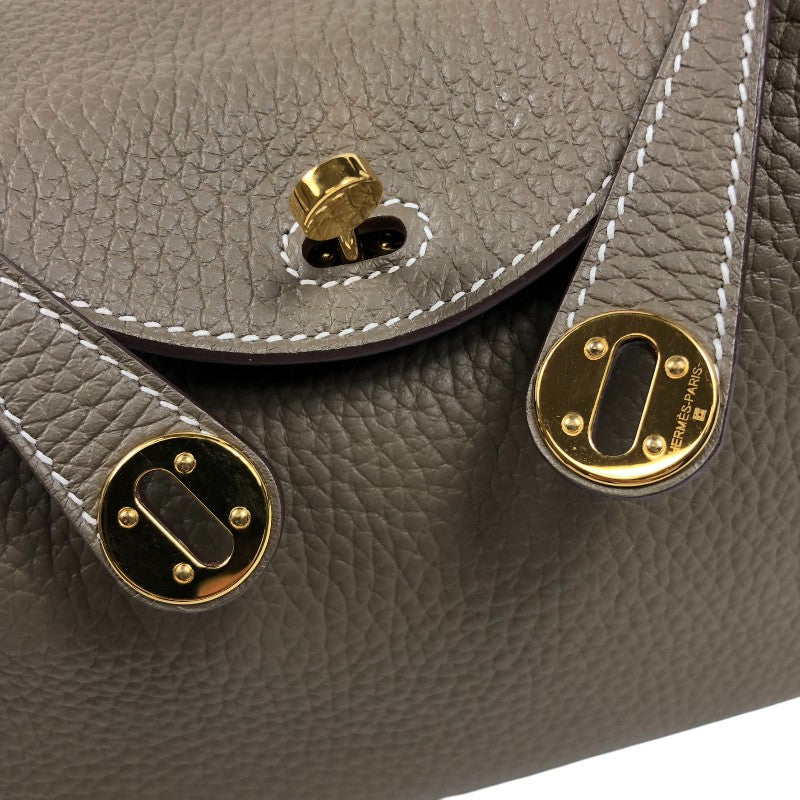 エルメス HERMES リンディミニ W刻印　(2024年製) エトゥープ ゴールド金具 トリヨンクレマンス レディース ショルダーバッグ