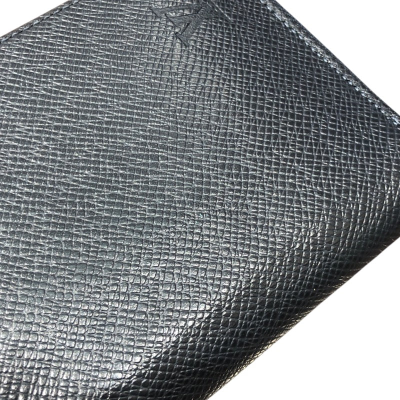 ルイ・ヴィトン LOUIS VUITTON ジッピーウォレット・ヴェルティカル M30510 ブルーマリーヌ タイガレザー メンズ 長財布