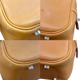 エルメス HERMES プリュム32 □H刻印 ナチュラル・シルバー金具 フィヨルド ユニセックス ハンドバッグ