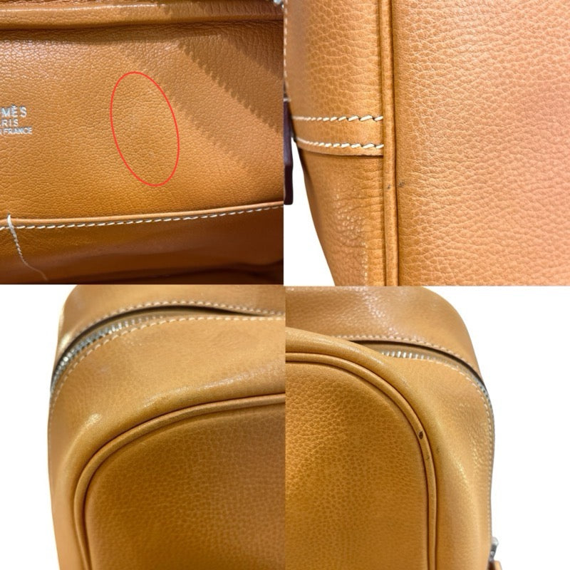 エルメス HERMES プリュム32 □H刻印 ナチュラル・シルバー金具