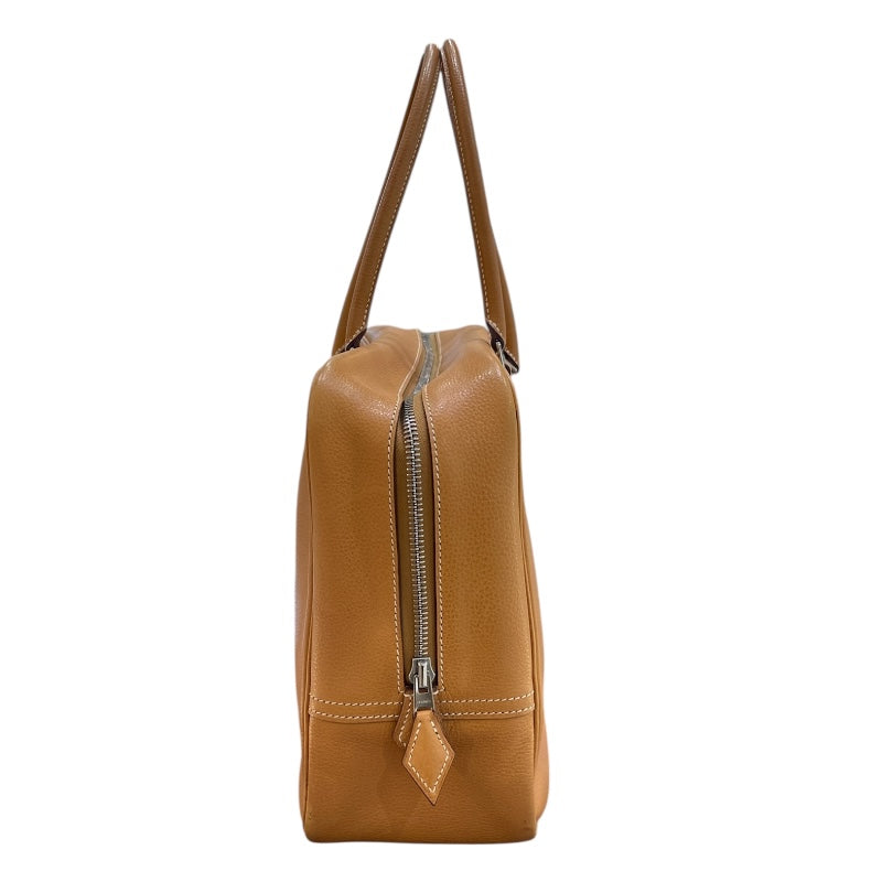エルメス HERMES プリュム32 □H刻印 ナチュラル・シルバー金具 フィヨルド ユニセックス ハンドバッグ