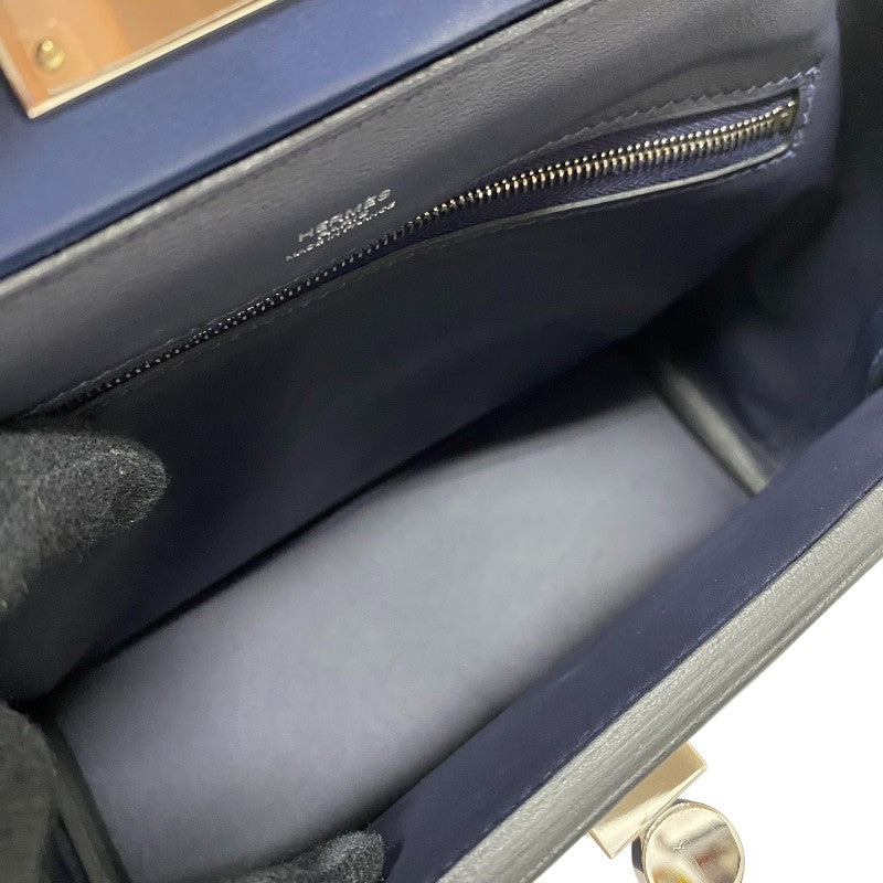 エルメス HERMES ヴァンキャトルミニ Z刻 ブルーニュイ シルバー金具 トリヨン/スイフト レディース ショルダーバッグ