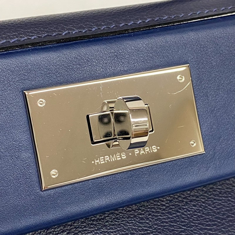 エルメス HERMES ヴァンキャトルミニ Z刻 ブルーニュイ シルバー金具 トリヨン/スイフト レディース ショルダーバッグ