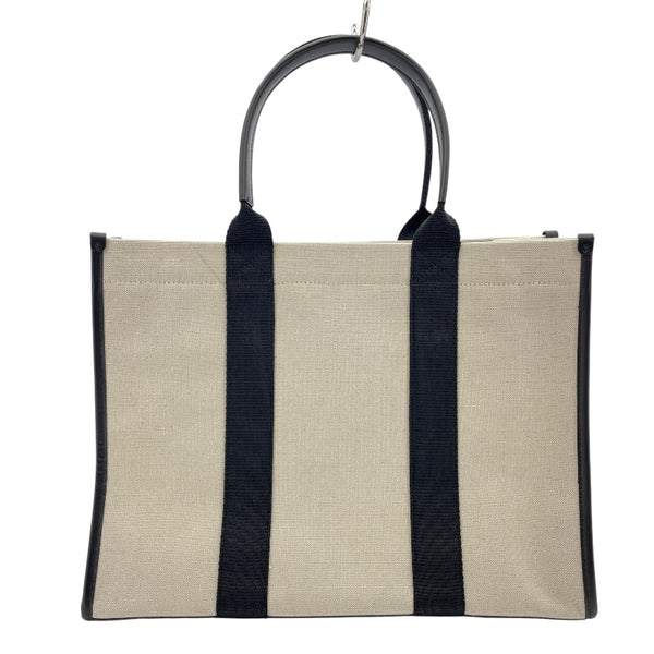 バレンシアガ BALENCIAGA ハードウェア 671400 アイボリーxブラック キャンバス レディース トートバッグ