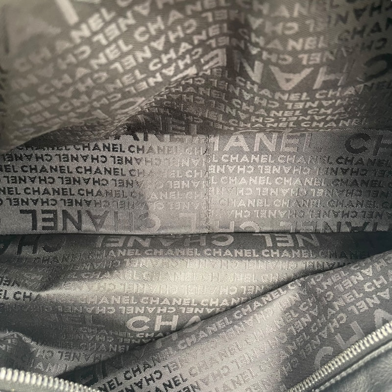 シャネル CHANEL チョコバートートバッグ A19989 7番台 ブラック SV金具 ラム レディース トートバッグ