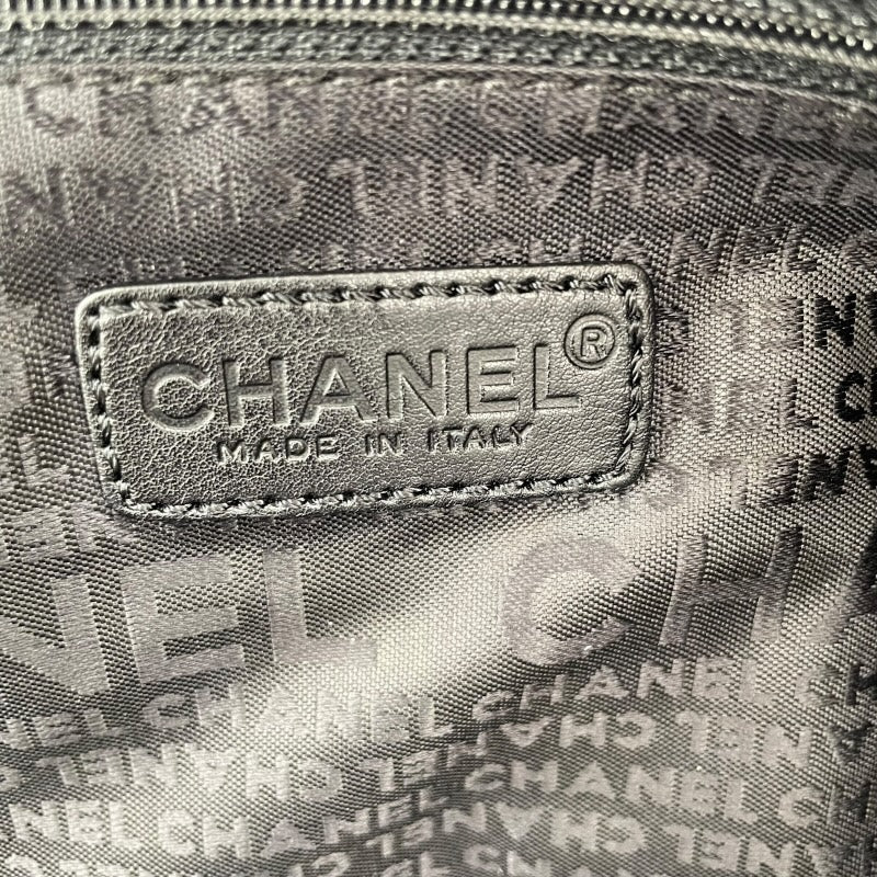 シャネル CHANEL チョコバートートバッグ A19989 7番台 ブラック SV金具 ラム レディース トートバッグ