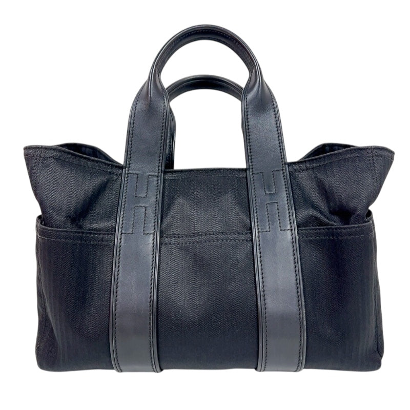 エルメス HERMES アカプルコPM ブラック ナイロン/レザー レディース ハンドバッグ