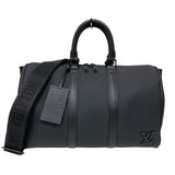 ルイ・ヴィトン LOUIS VUITTON キーポル・バンドリエール40 M57088 ブラック LVアエログラム メンズ ボストンバッグ
