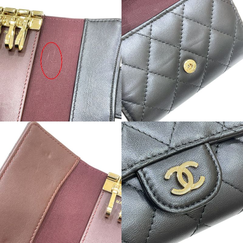 シャネル CHANEL マトラッセ キーケース AP0222 25番台 ブラック