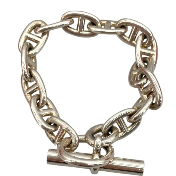 エルメス HERMES シェーヌダンクルブレスMM　14コマ シルバー Ag925 アクセサリー