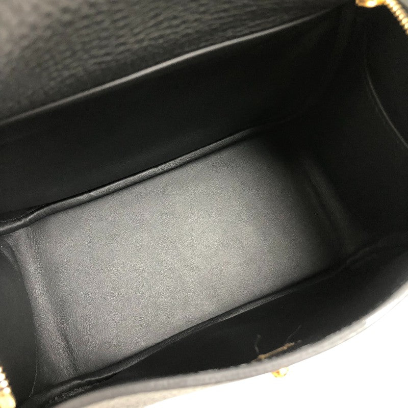 エルメス HERMES リンディミニ K刻印 ブラック ゴールド金具 トリヨンクレマンス レディース ショルダーバッグ
