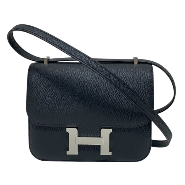 エルメス HERMES コンスタンンス3 ミニ W刻印　(2024年製) ブラック シルバー金具 ヴォーエプソン レディース ショルダーバッグ
