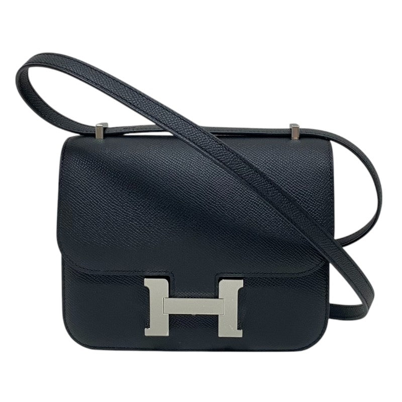エルメス HERMES コンスタンンス3 ミニ W刻印　(2024年製) ブラック シルバー金具 ヴォーエプソン レディース ショルダーバッグ