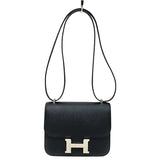 エルメス HERMES コンスタンンス3 ミニ W刻印　(2024年製) ブラック シルバー金具 ヴォーエプソン レディース ショルダーバッグ