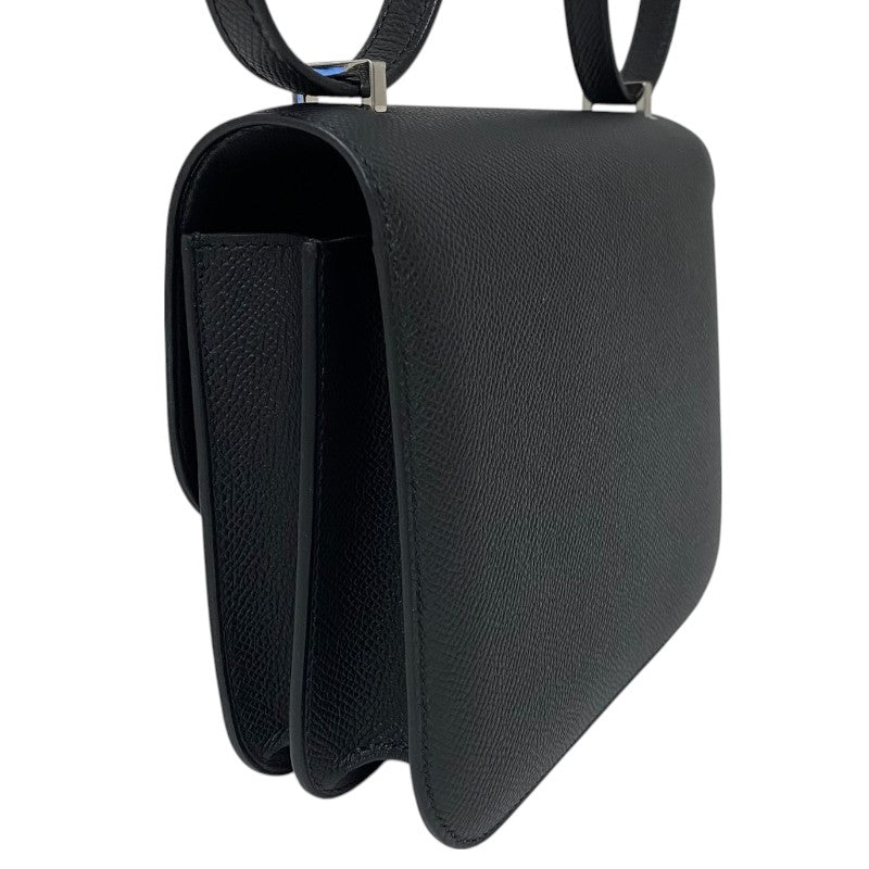 エルメス HERMES コンスタンンス3 ミニ W刻印　(2024年製) ブラック シルバー金具 ヴォーエプソン レディース ショルダーバッグ