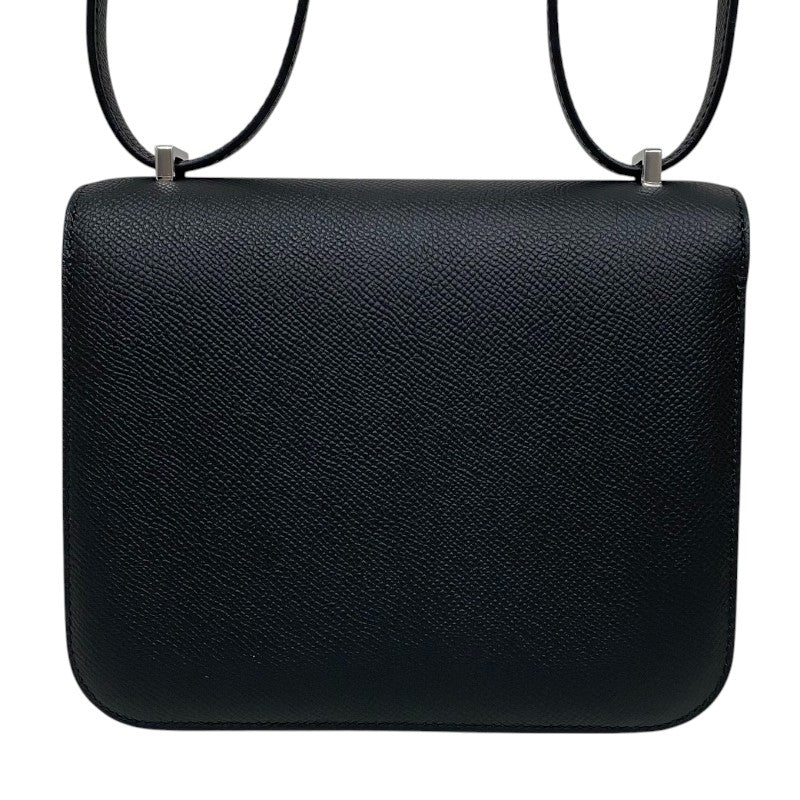 エルメス HERMES コンスタンンス3 ミニ W刻印　(2024年製) ブラック シルバー金具 ヴォーエプソン レディース ショルダーバッグ