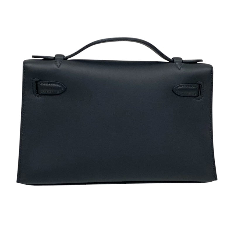 エルメス HERMES ポシェットケリー W刻 ブラック ゴールド金具