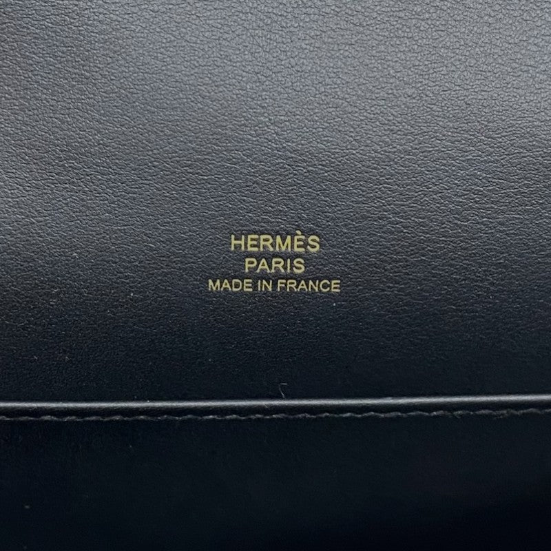 エルメス HERMES ポシェットケリー Ｗ刻 ブラック ゴールド金具 スイフト レディース ハンドバッグ