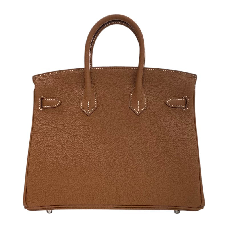 エルメス HERMES バーキン25 W刻 ゴールド シルバー金具 トゴ レディース ハンドバッグ