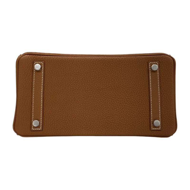 エルメス HERMES バーキン25 W刻 ゴールド シルバー金具 トゴ レディース ハンドバッグ