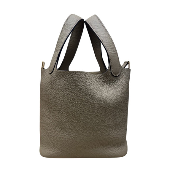 エルメス HERMES ピコタンロックPM W刻印 ベージュマルファ トリヨン ユニセックス ハンドバッグ