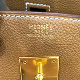 エルメス HERMES バーキン30 ▢G刻 ゴールド　ゴールド金具 トゴ ユニセックス ハンドバッグ