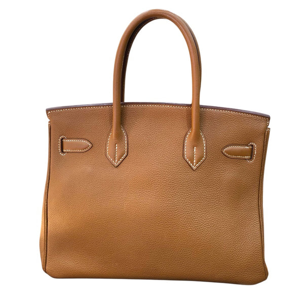 エルメス HERMES バーキン30 ▢G刻 ゴールド　ゴールド金具 トゴ ユニセックス ハンドバッグ