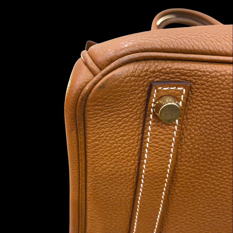 エルメス HERMES バーキン30 ▢G刻 ゴールド　ゴールド金具 トゴ ユニセックス ハンドバッグ