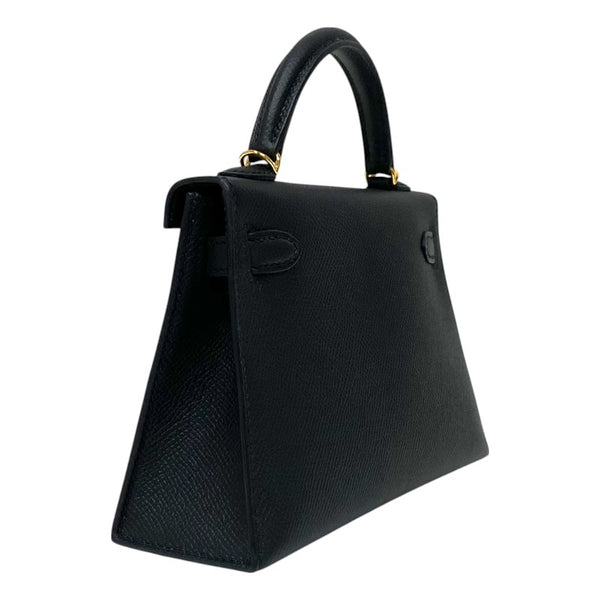 エルメス HERMES ミニケリー2 Y刻 ブラック ゴールド金具 エプソン レディース ショルダーバッグ