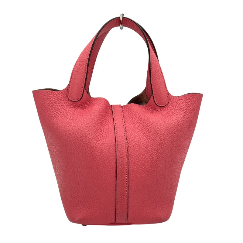 エルメス HERMES ピコタンロックPM Y刻 ローズアザレ SV金具 トリヨン レディース ハンドバッグ