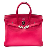 エルメス HERMES バーキン25 Y刻 　 フランボワーズ SV金具 スイフト レディース ハンドバッグ