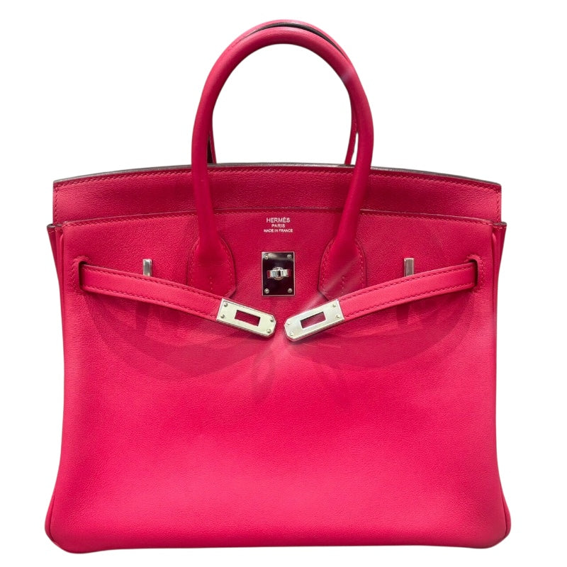 エルメス HERMES バーキン25 Y刻 　 フランボワーズ SV金具 スイフト レディース ハンドバッグ