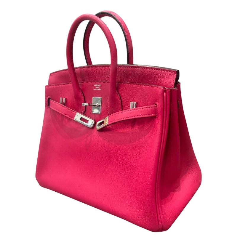 エルメス HERMES バーキン25 Y刻 　 フランボワーズ SV金具 スイフト レディース ハンドバッグ