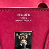 エルメス HERMES バーキン25 Y刻 　 フランボワーズ SV金具 スイフト レディース ハンドバッグ