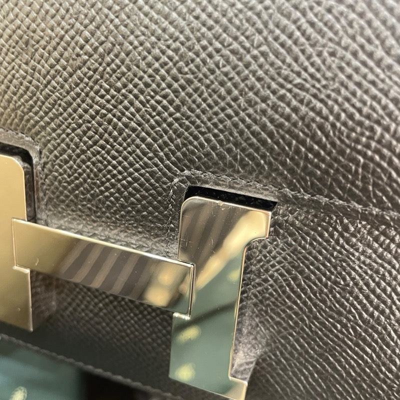 エルメス HERMES コンスタンス3ミニ Y刻 ブラック シルバー金具 ヴォーエプソン レディース ショルダーバッグ