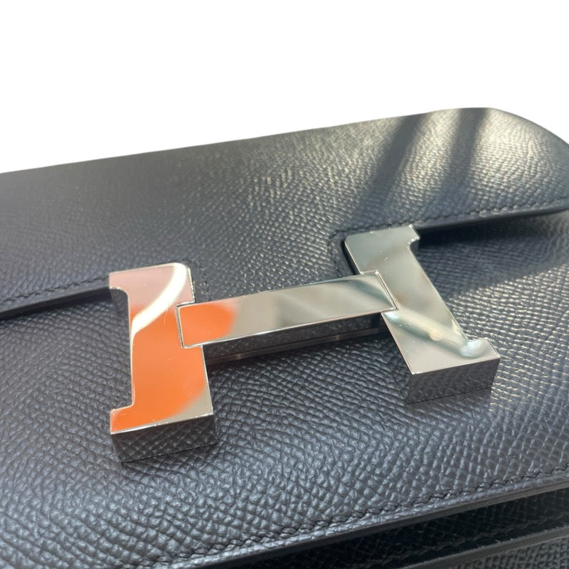 エルメス HERMES コンスタンス3ミニ Y刻 ブラック シルバー金具 ヴォーエプソン レディース ショルダーバッグ