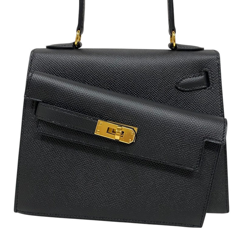 エルメス HERMES ケリー20 無秩序 B刻 ブラック ゴールド金具 エプソン レディース ショルダーバッグ