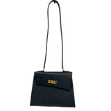 エルメス HERMES ケリー20 無秩序 B刻 ブラック ゴールド金具 エプソン レディース ショルダーバッグ