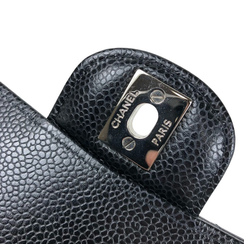 シャネル CHANEL マトラッセ23 A01113 ブラック シルバー金具 キャビアスキン レディース ショルダーバッグ
