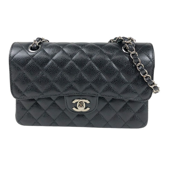 シャネル CHANEL マトラッセ23 A01113 ブラック シルバー金具 キャビアスキン レディース ショルダーバッグ