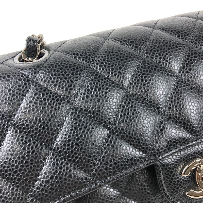 シャネル CHANEL マトラッセ23 A01113 ブラック シルバー金具 キャビアスキン レディース ショルダーバッグ